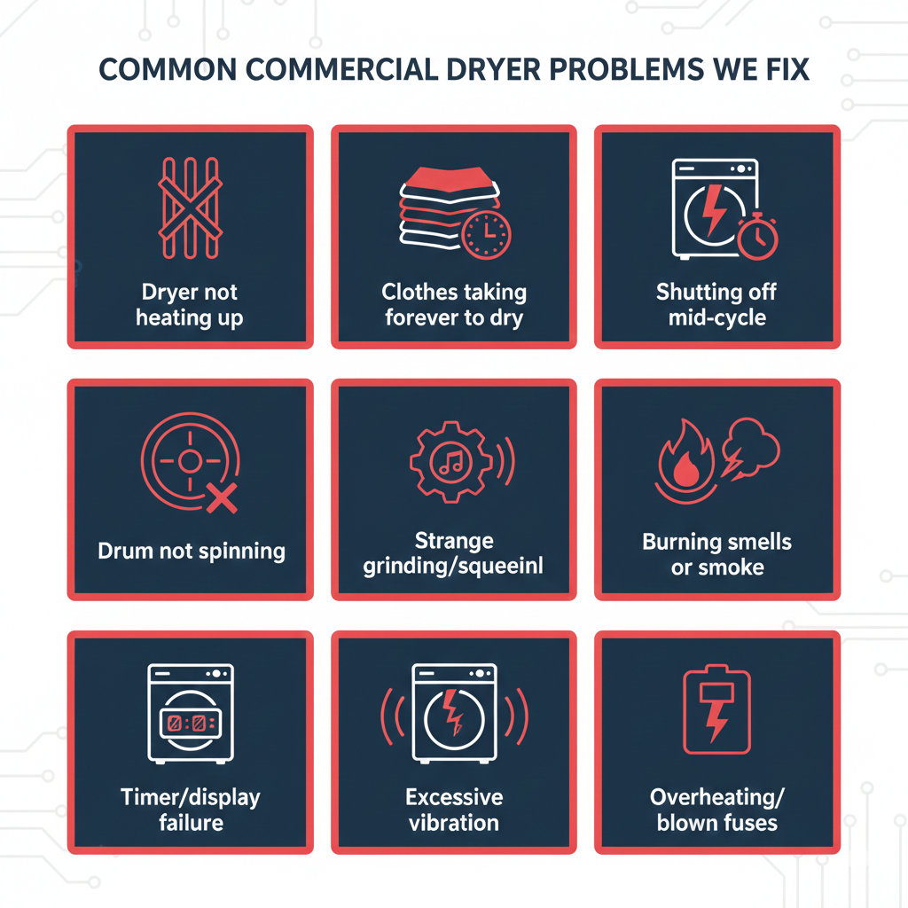 Problemas Comunes en Secadores Comerciales