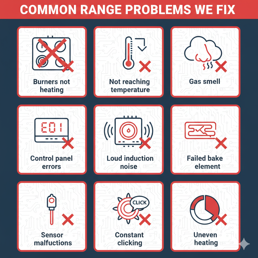 Problemas Comunes de Reparación de Estufas