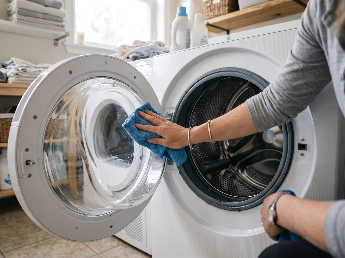 prevent mold in front load washer wipe
